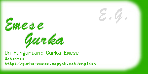 emese gurka business card